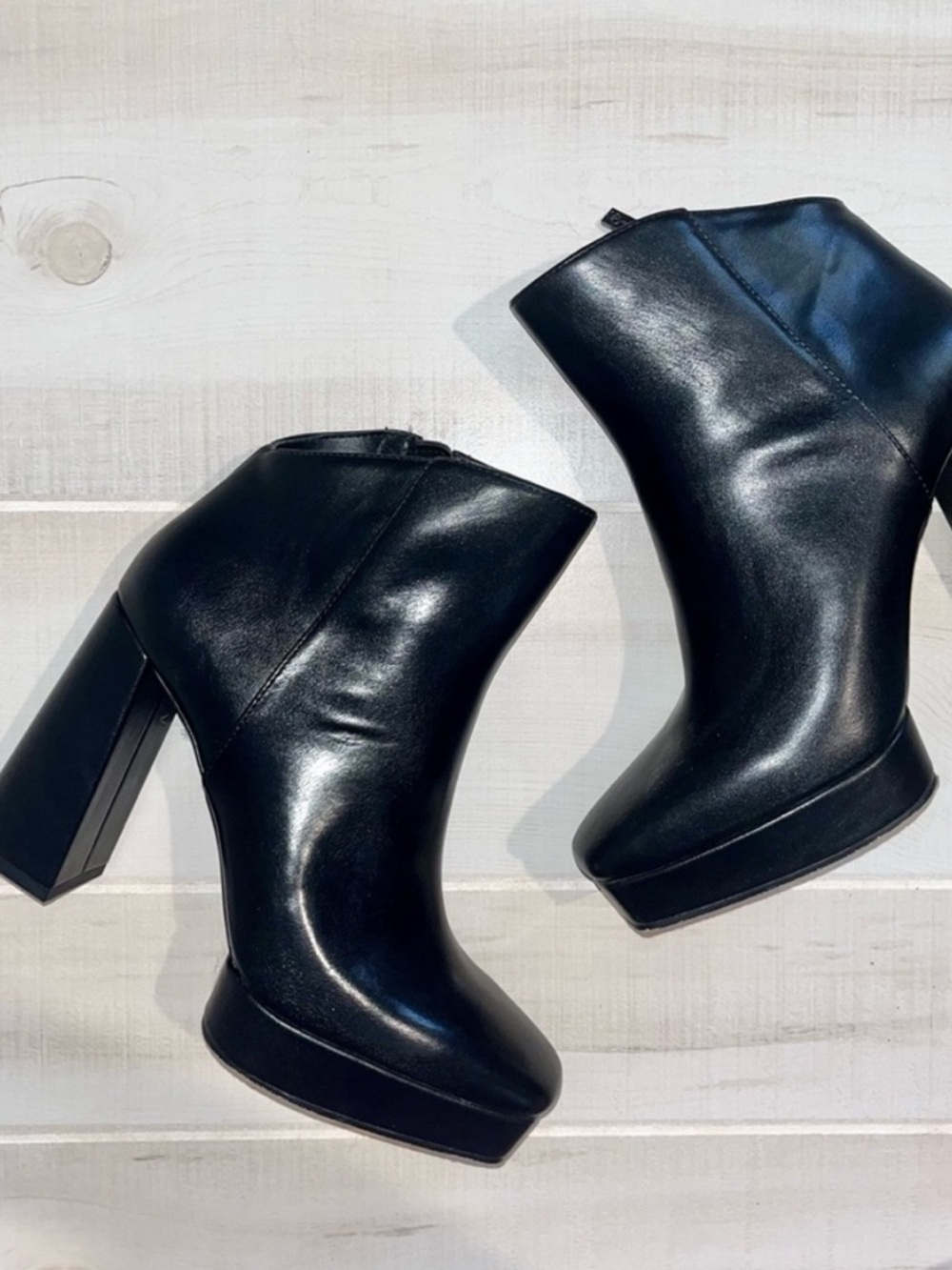 Jessica Simpson Black Block Heel Boots